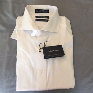 Saks Fifth Avenue Men’s Slimfit White Dress Shirt